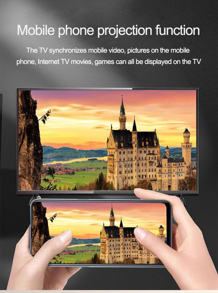 Smart TV HD HUD 1080P 4K TV, 32, 40, 43, 50, and 55Inches Netflix 60Hz ROM/8GB RAM HDMI LCD LED television tv Factory
