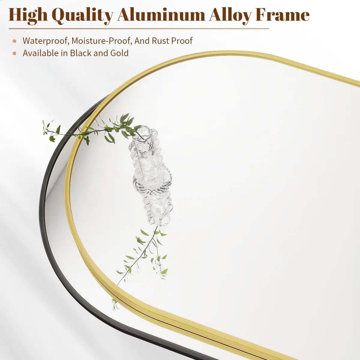 26 inch x 38 inch Arch Bathroom Mirror