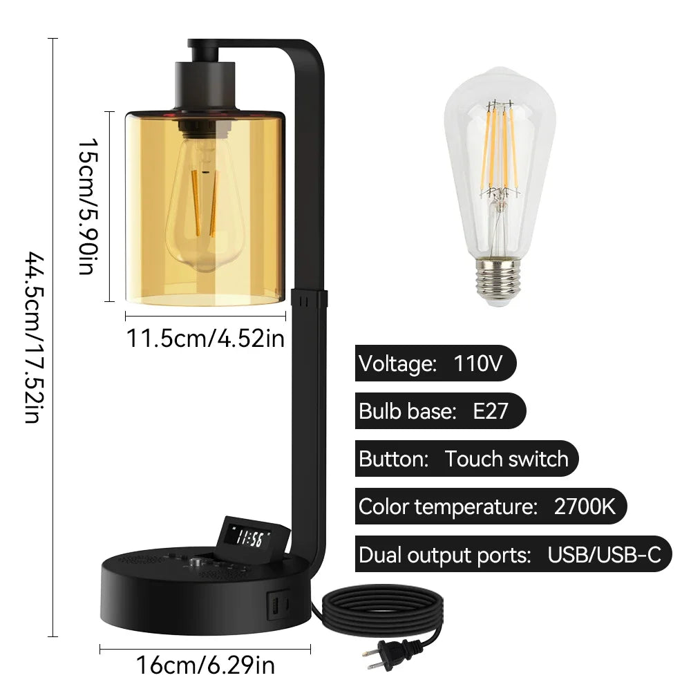 LED Table Lamp Dimmable Desk Lamp Touch Night