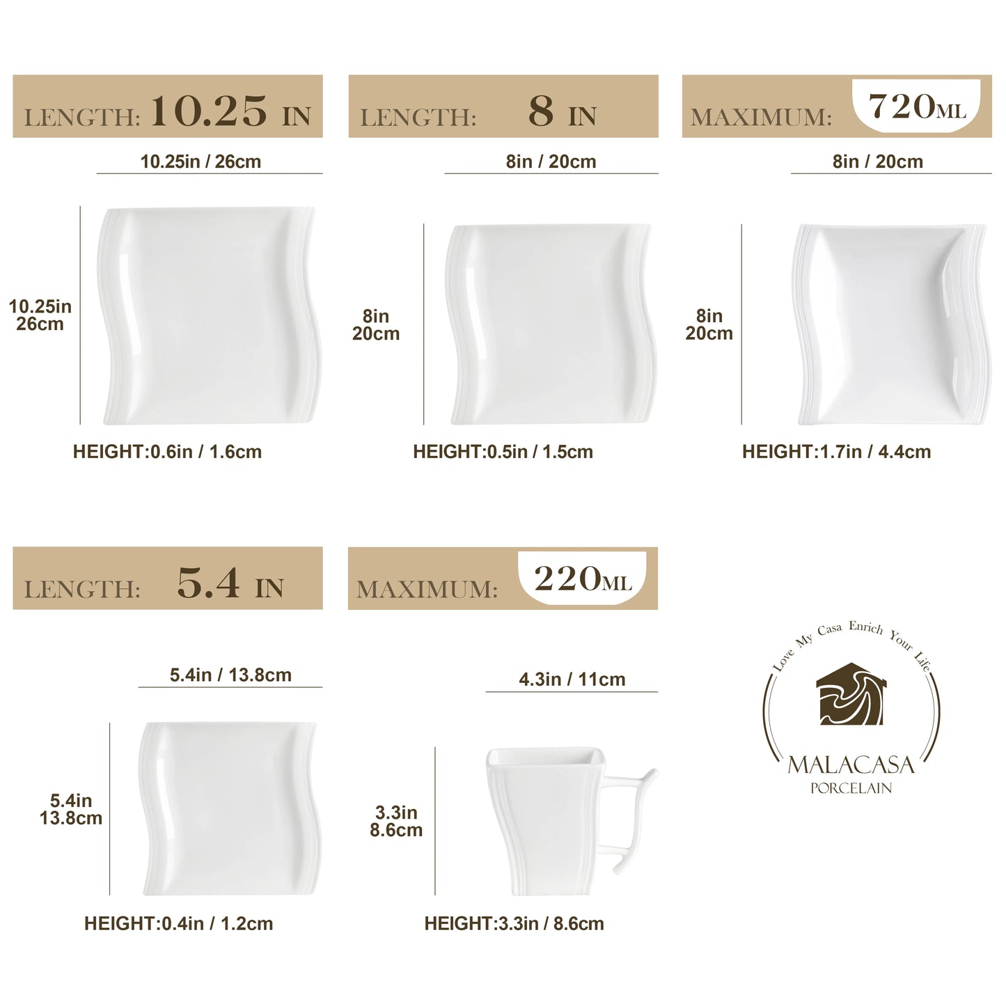 30/60 Piece White Porcelain Dinner Set with 12*Cup,Saucer,Dessert Soup Dinner Plate Tableware Set for 12 Person