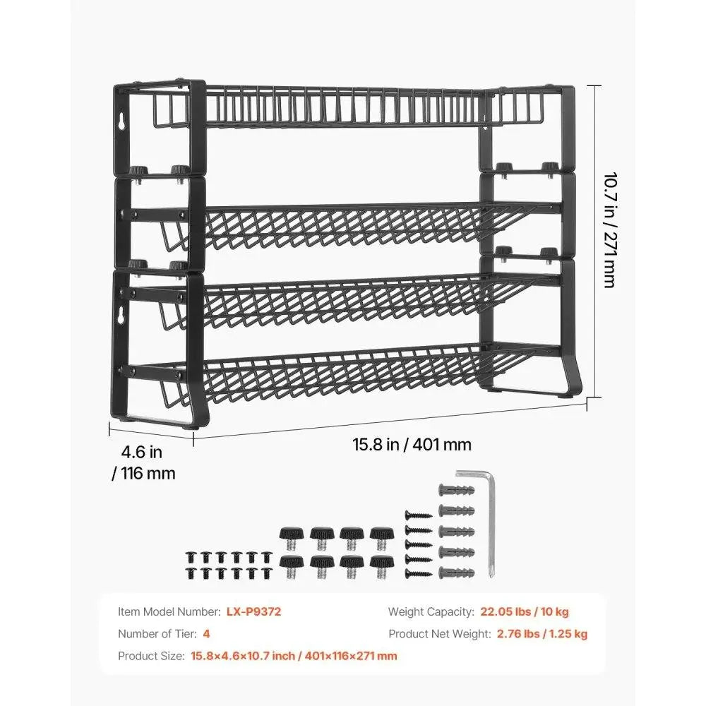 Spice Rack Organizer for Kitchen for cabinet and Countertop Seasoning Storage Organizer