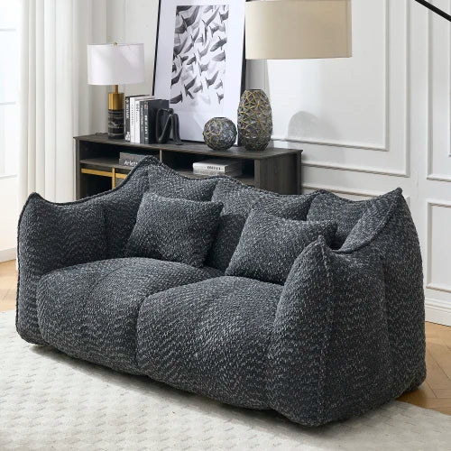47" Bean Bag Chairs Large Bean Bag Couch for Adults Stuffed Sofa Chair