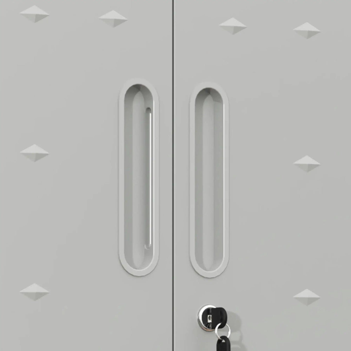 Metal Wall-Mounted Storage Cabinet with Locking Door