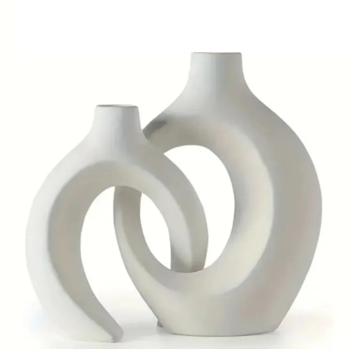 2pc ceramic vase artwork, living room bedroom study cafe and other decorations