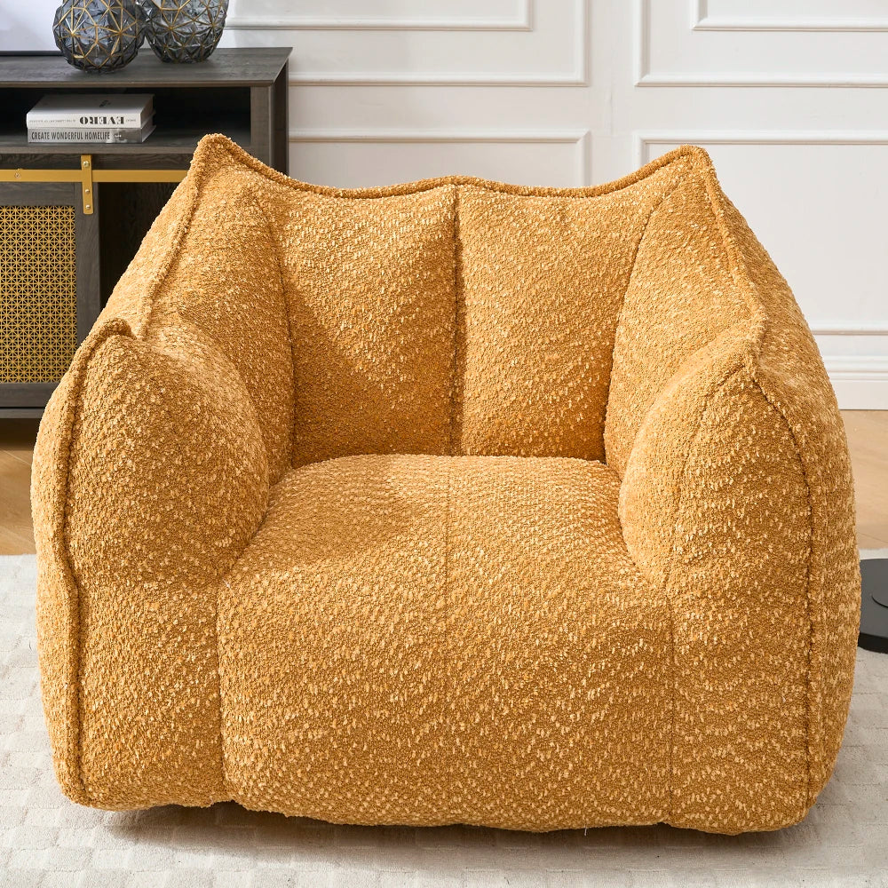 47" Bean Bag Chairs Large Bean Bag Couch for Adults Stuffed Sofa Chair