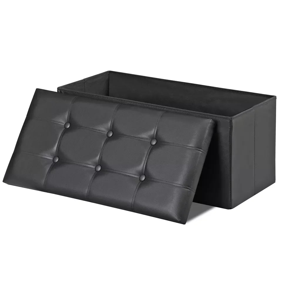 Storage Ottoman Bench, Foot Rest Stool for Bedroom, Entryway, Living Room