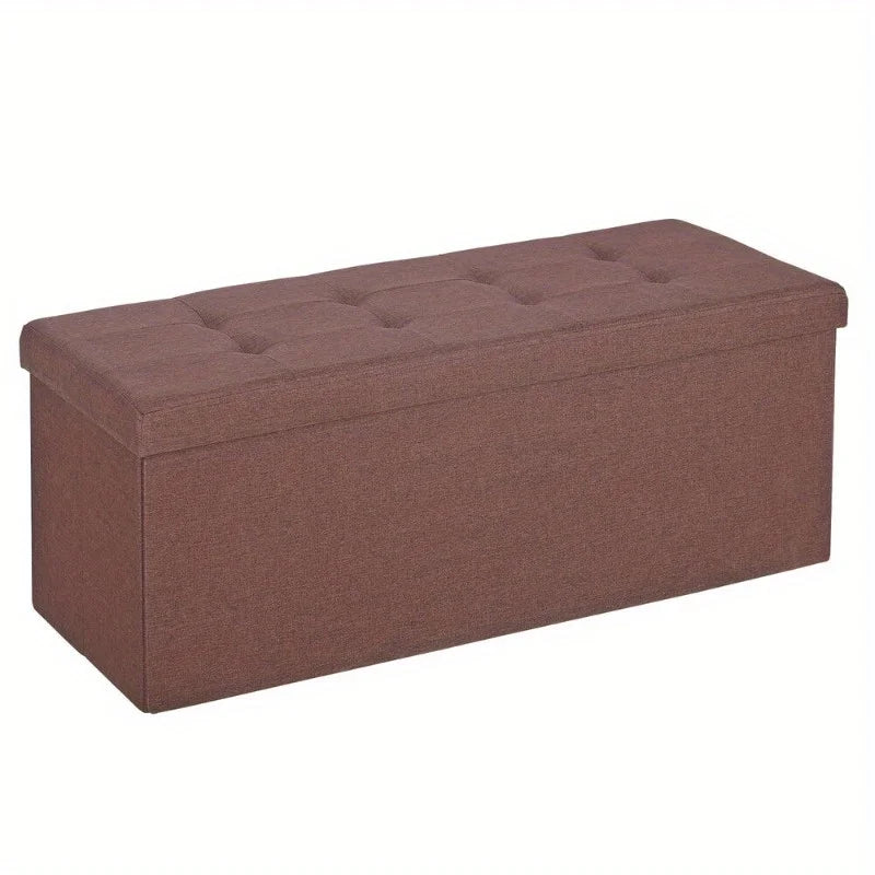 Storage Ottoman Bench, Foot Rest Stool for Bedroom, Entryway, Living Room