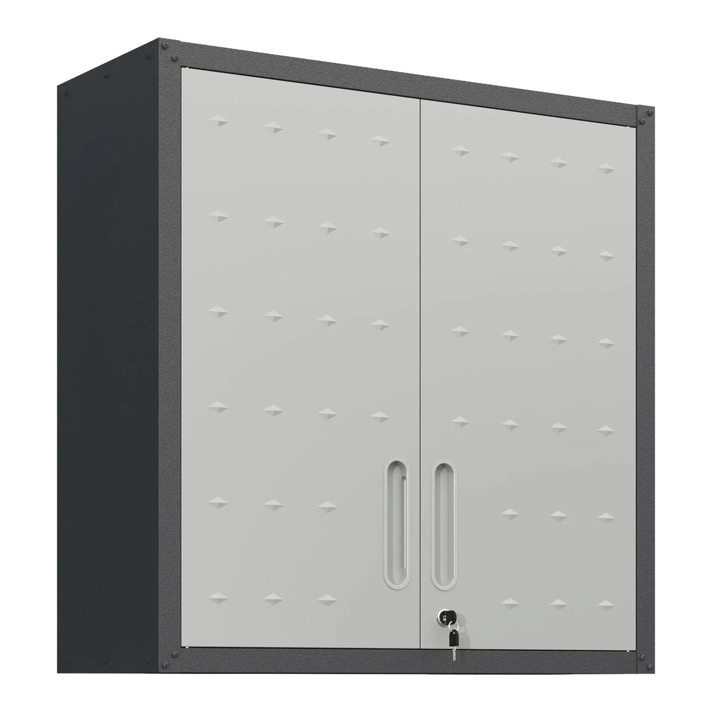 Metal Wall-Mounted Storage Cabinet with Locking Door