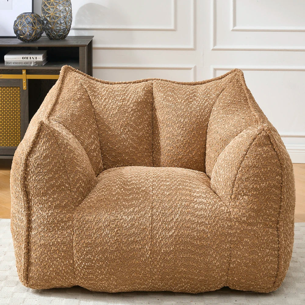47" Bean Bag Chairs Large Bean Bag Couch for Adults Stuffed Sofa Chair