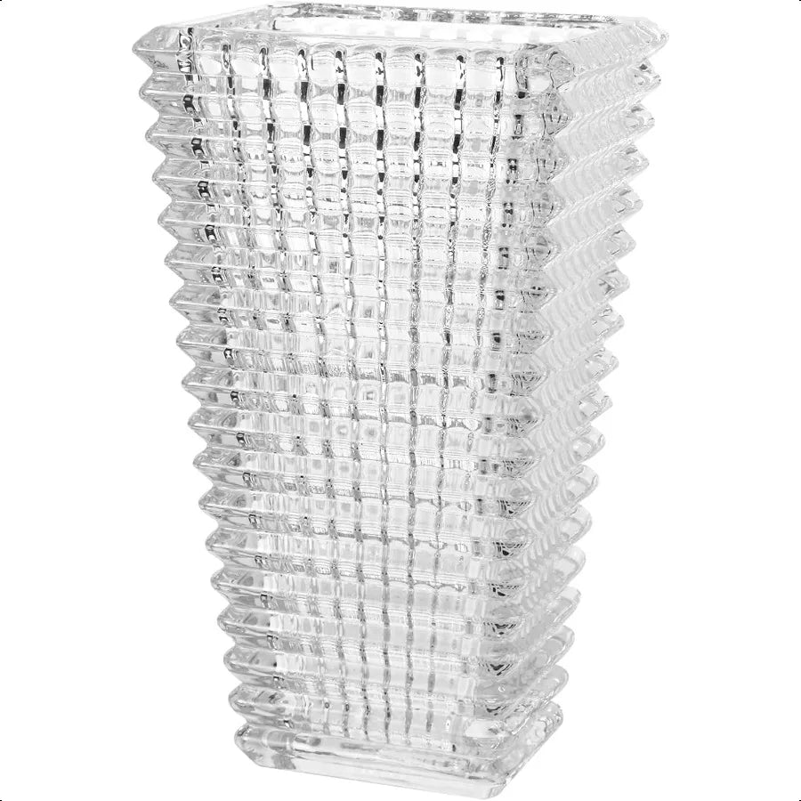 Vase Large Clear Crystal Glass Vase for Flowers Modern Flower Vases Luxury Home Table Flower Decor Glass Vases for Living Room