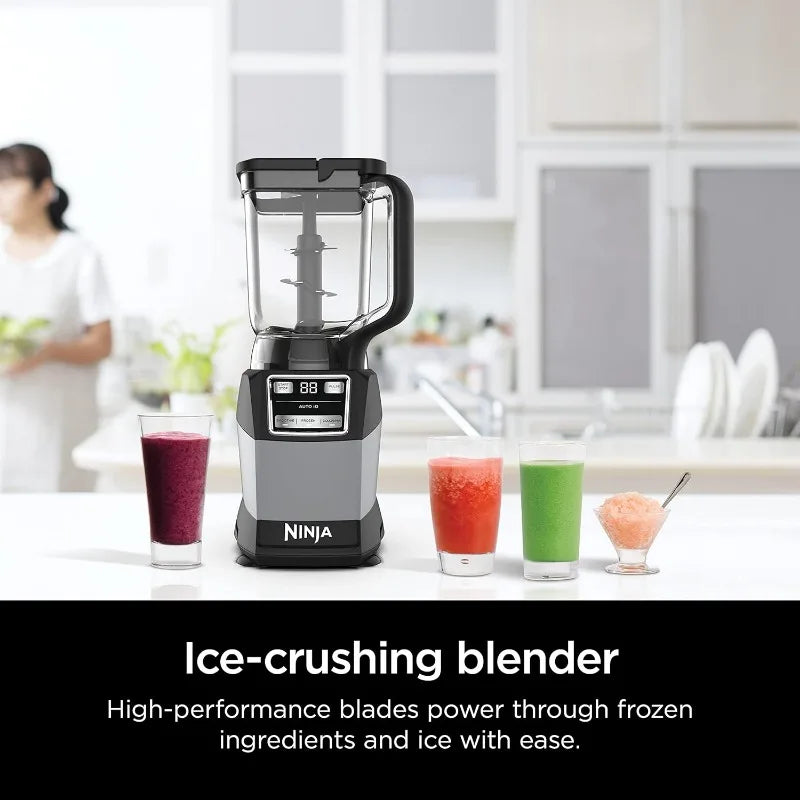 Compact Kitchen System, 1200W, 3 Functions for Smoothies, Dough & Frozen Drinks