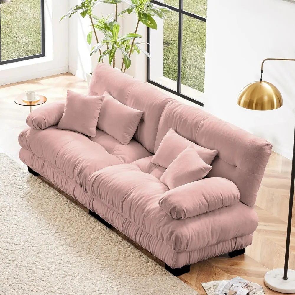 94.4 Inch Comfy Chenille Cloud Oversized Modular Sectional Sofa, Couches for Living Room