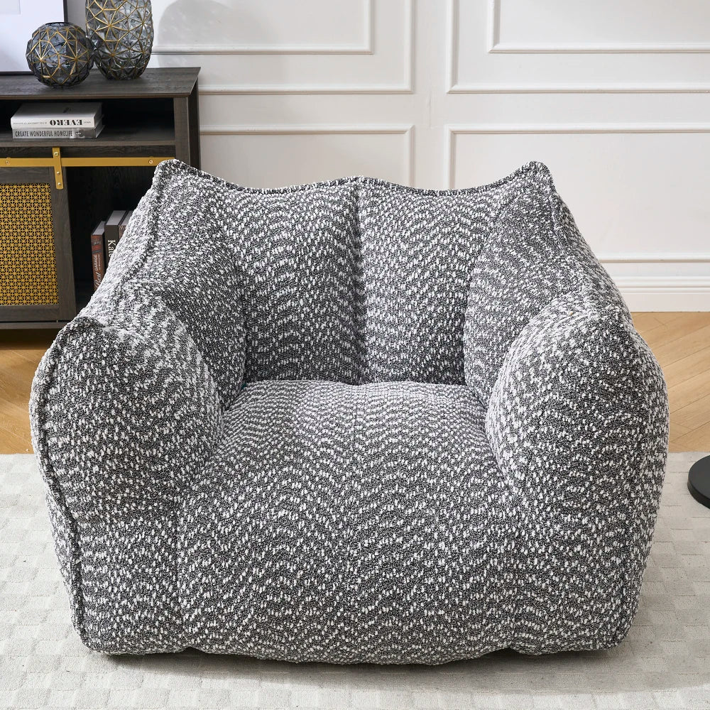 47" Bean Bag Chairs Large Bean Bag Couch for Adults Stuffed Sofa Chair