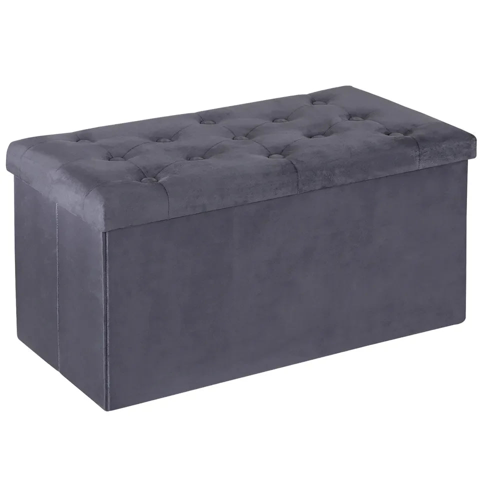 Storage Ottoman Bench, Foot Rest Stool for Bedroom, Entryway, Living Room