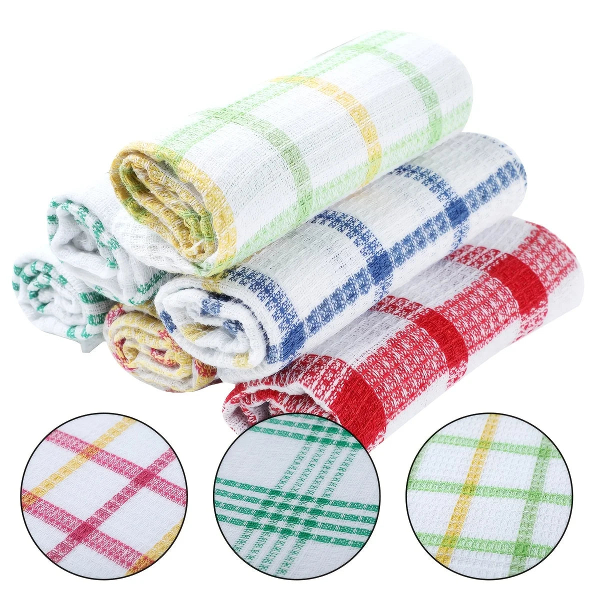 12pcs Kitchen Dish Cloths, Soft Absorbent Dishwashing Towel