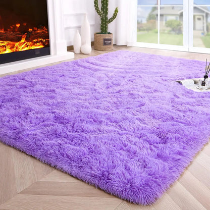 Fluffy Fuzzy Area Rugs