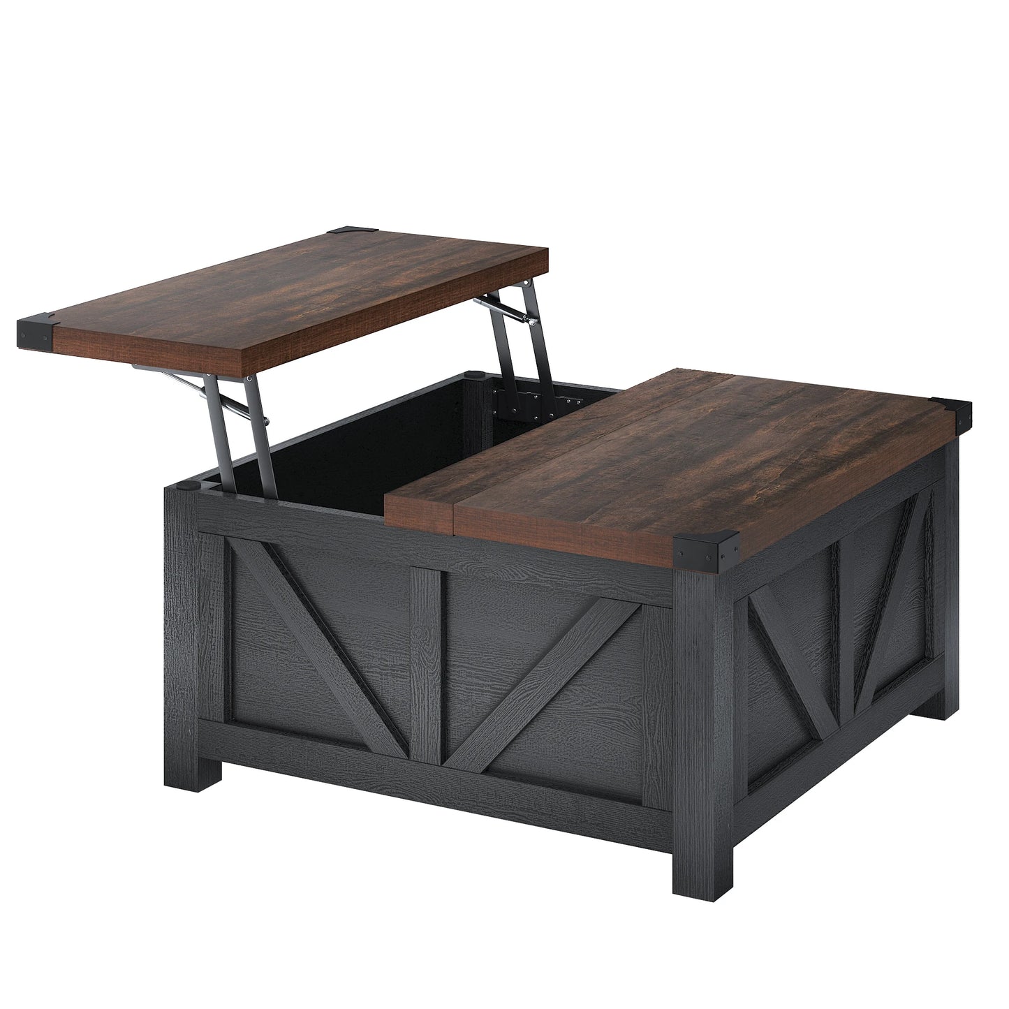 35.6"/40'' Lift Top Farmhouse Coffee Table with Large Hidden Storage