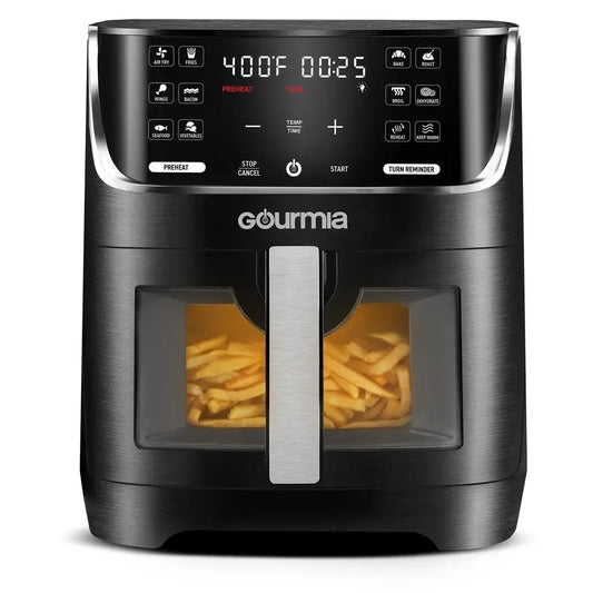 8QT Air Fryer with 12 Presets Extra-Large Capacity Window & Light FryForce 360 Technology Preheat