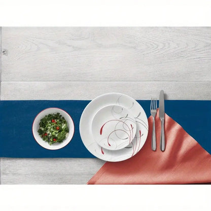 Round 12-Piece Dinnerware Set, suitable for friends gathering, birthday party, family dinner, suitable for housewarming gift