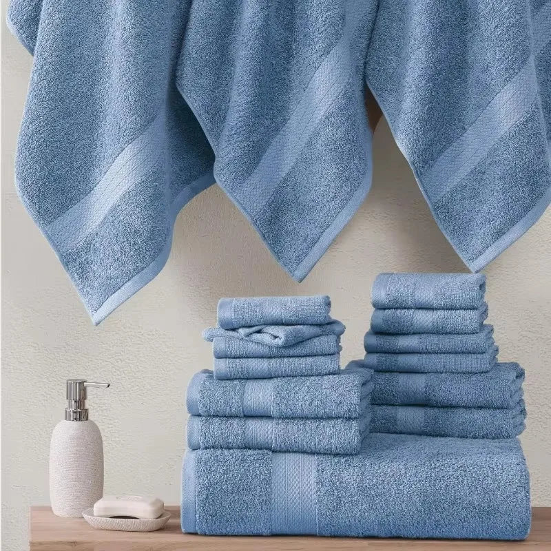 100% Cotton 16 Piece Bath Towels