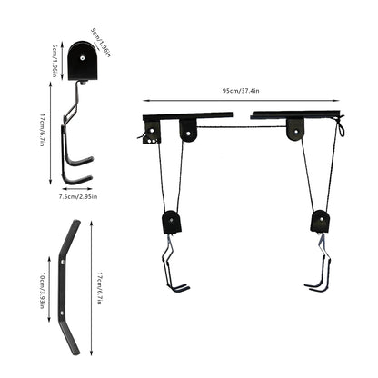 Set Of Bike Hangers for Garage Storage