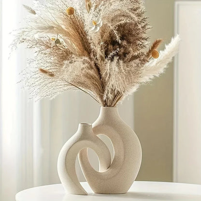 2pc ceramic vase artwork, living room bedroom study cafe and other decorations