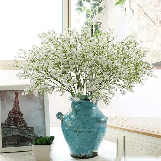 Artificial Flowers 12Pcs 21 Baby Breath/Gypsophila Fake Silk Plants