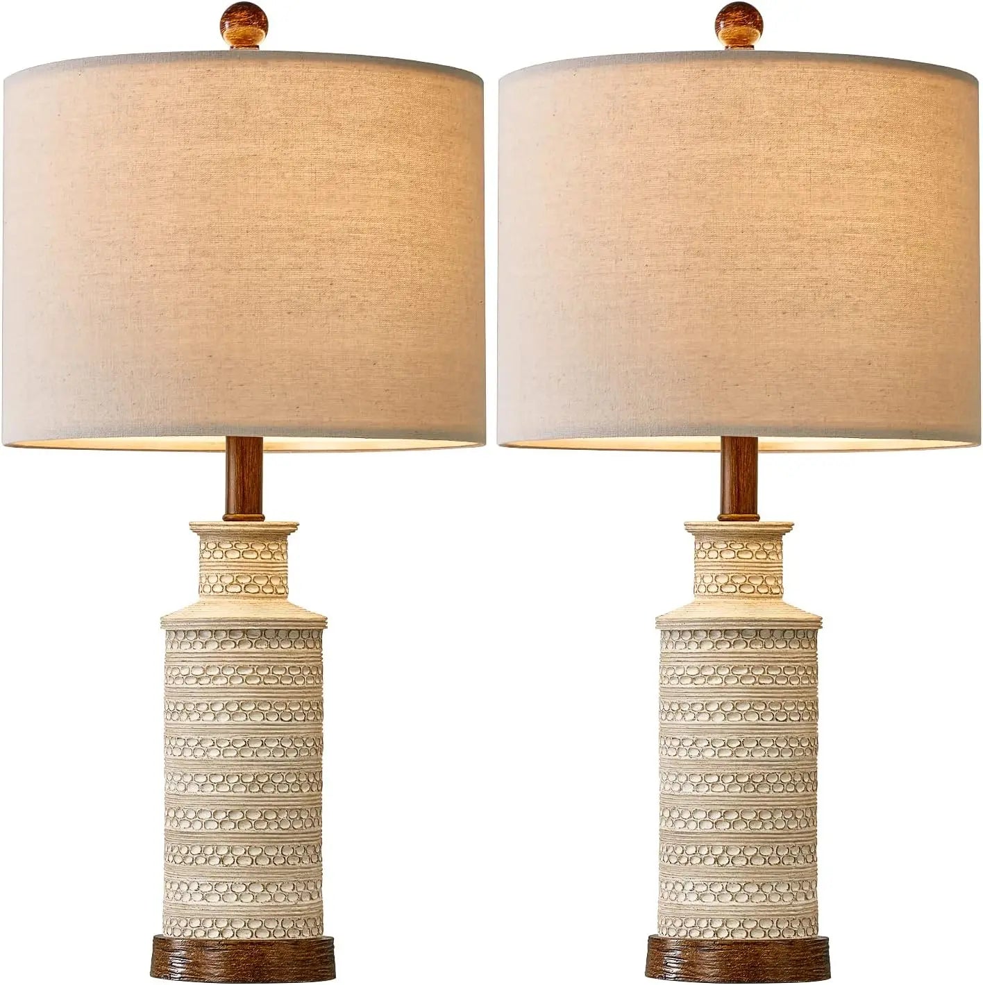 24'' Farmhouse Table Lamp Set of 2