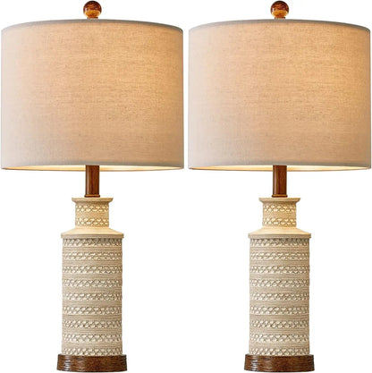 24'' Farmhouse Table Lamp Set of 2