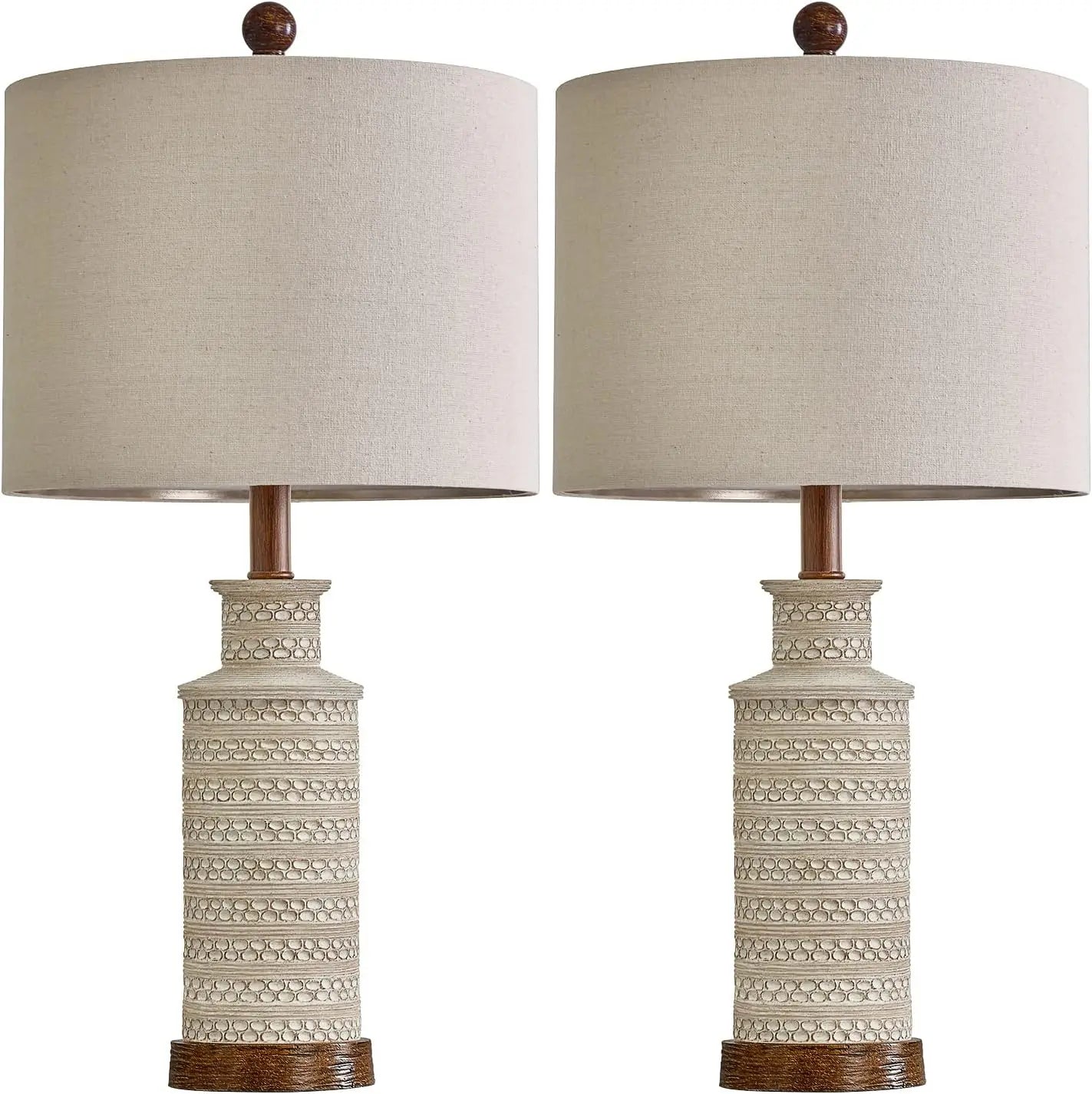 24'' Farmhouse Table Lamp Set of 2