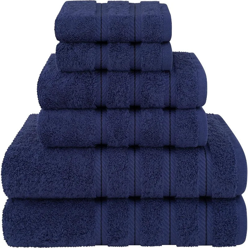 100% Cotton Luxury 6 Piece Towel Set