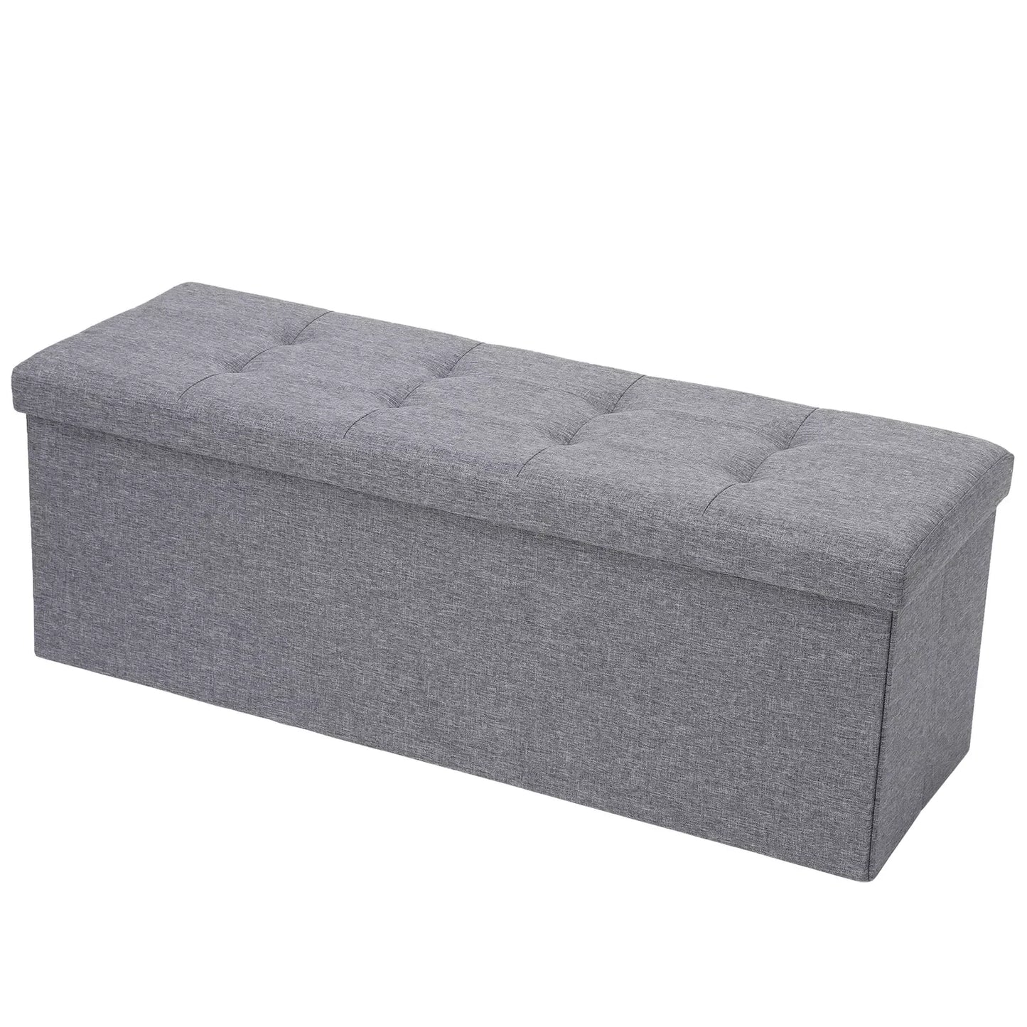 Storage Ottoman Bench, Foot Rest Stool for Bedroom, Entryway, Living Room