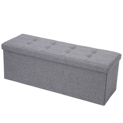 Storage Ottoman Bench, Foot Rest Stool for Bedroom, Entryway, Living Room