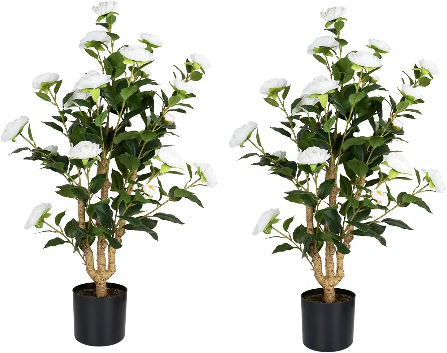 2 Pack Artificial Camellia Tree