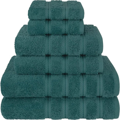 100% Cotton Luxury 6 Piece Towel Set