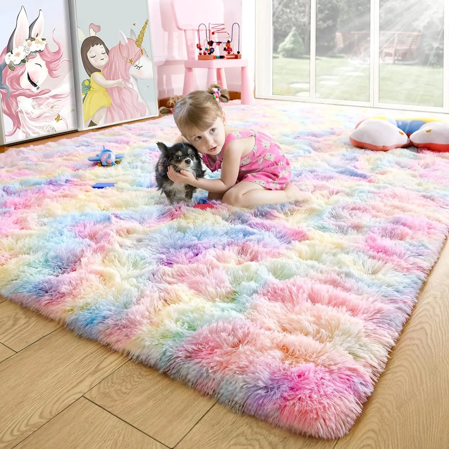 Fluffy Fuzzy Area Rugs