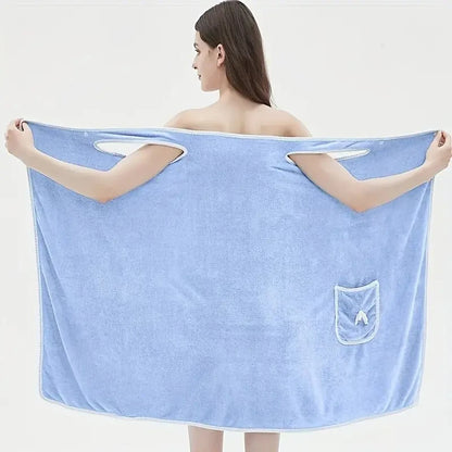 Quick Drying, Wearable Bath Towel For Adults