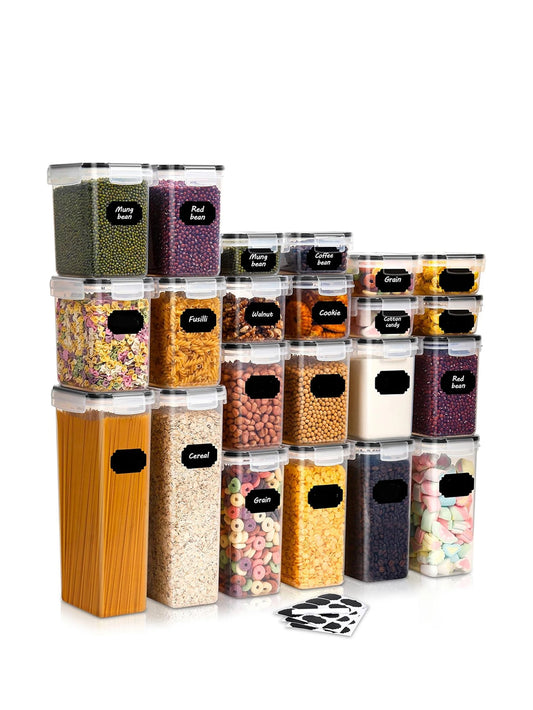 3pcs kitchen gadgets,Food storage containers with LIDS, kitchen pantry organization and storage, dry food