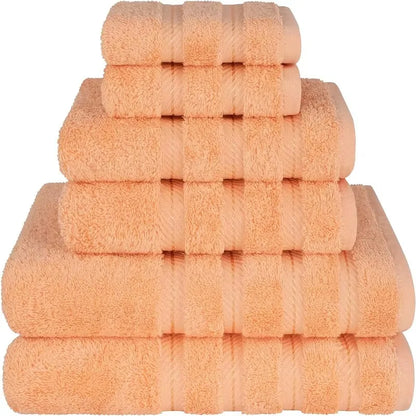 100% Cotton Luxury 6 Piece Towel Set