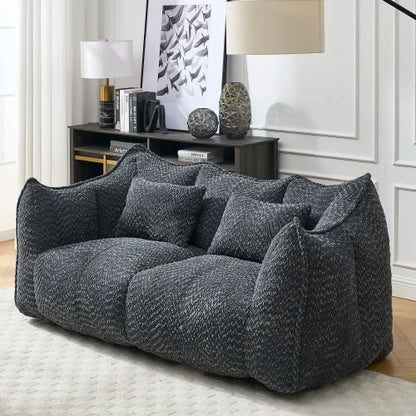 47" Bean Bag Chairs Large Bean Bag Couch for Adults Stuffed Sofa Chair