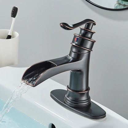 Farmhouse Waterfall Bathroom Faucet