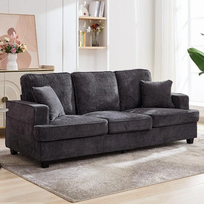 Sofa Couch for Living Room, Loveseat Sofa with Extra Comfy Deep Seat, Mid Century Comfortable 3 Seater Couch for Home Bed