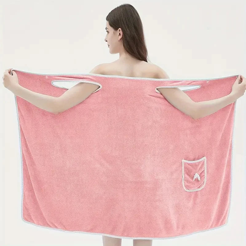 Quick Drying, Wearable Bath Towel For Adults