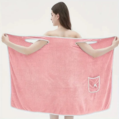 Quick Drying, Wearable Bath Towel For Adults