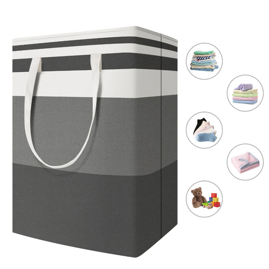 Large Laundry Baskets Waterproof Freestanding Laundry Hamper Collapsible