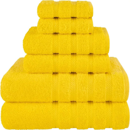 100% Cotton Luxury 6 Piece Towel Set