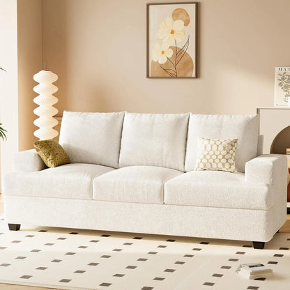 89" Sofa Couch with Extra Deep 3 Seats, Tool-Free Setup Sofa Bed