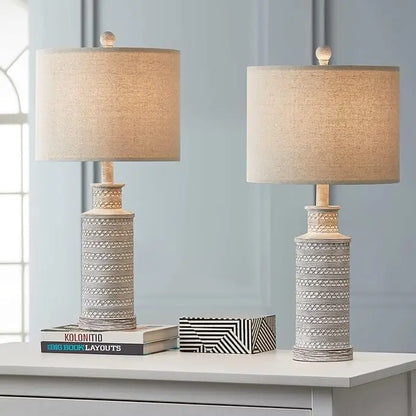 24'' Farmhouse Table Lamp Set of 2