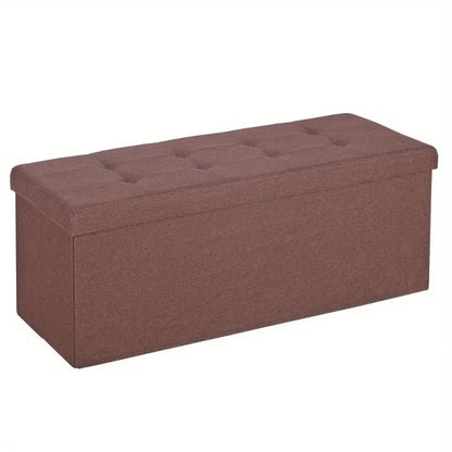 Storage Ottoman Bench, Foot Rest Stool for Bedroom, Entryway, Living Room