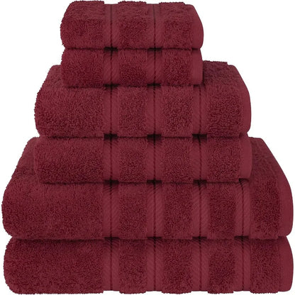 100% Cotton Luxury 6 Piece Towel Set